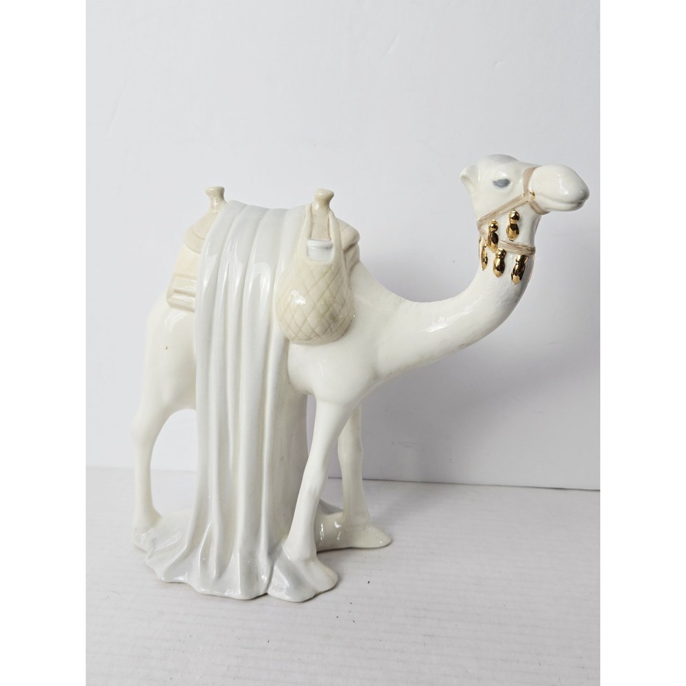 Vintage ceramic hand painted Large Nativity camel figurine 9"